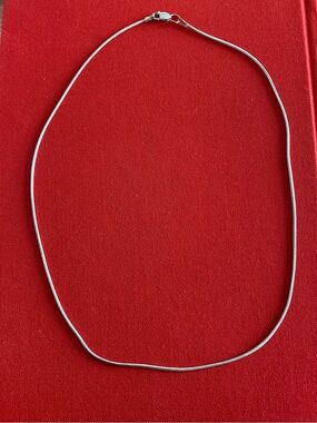 Sterling Silver Snake Chain Necklace - Silver made in Italy
